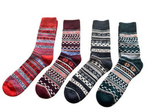 Load image into Gallery viewer, Nordic Winter Boot Socks- Fiery Fjord