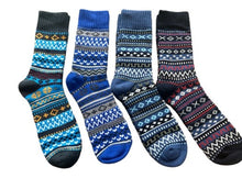 Load image into Gallery viewer, Nordic Winter Boot Socks- Artic Azure