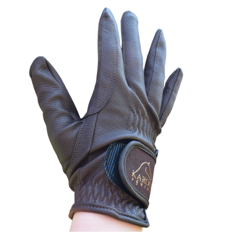 Karoo Equine Winter Riding/Yard Gloves- Brown