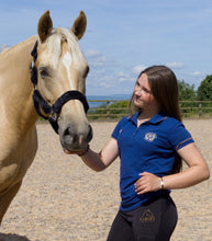 Load image into Gallery viewer, Faux Sheepskin Padded Headcollar- Black, Grey and Navy Blue