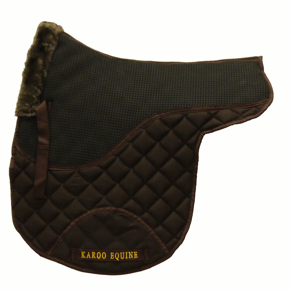 Karoo AirFlow1 Numnah Non Slip Saddle Pad - BROWN