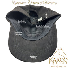 Load image into Gallery viewer, Karoo Equine Unisex Cap - Air Flow Cotton Mesh with Adjustable Metal Strap
